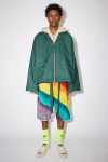 Mens Acne Studios Outerwear | Hooded jacket Forest Green