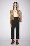 Womens Acne Studios Trousers | Flared wool-blend trousers Black